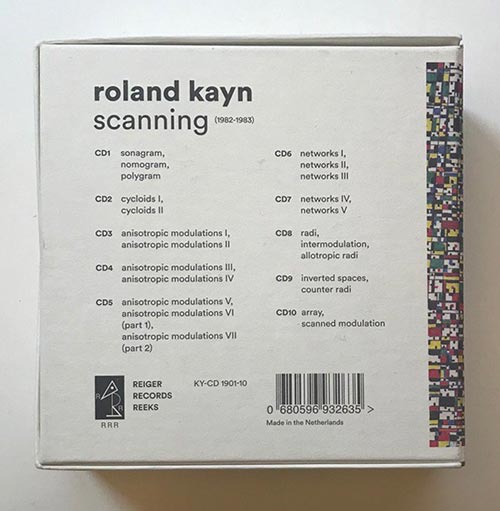 REVISIO: Roland Kayn | Scanning